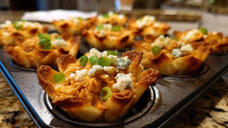 Buffalo Chicken Dip Cups