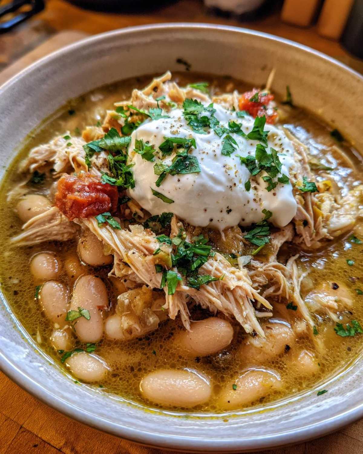 Slow Cooker White Chicken Chili - detail 1