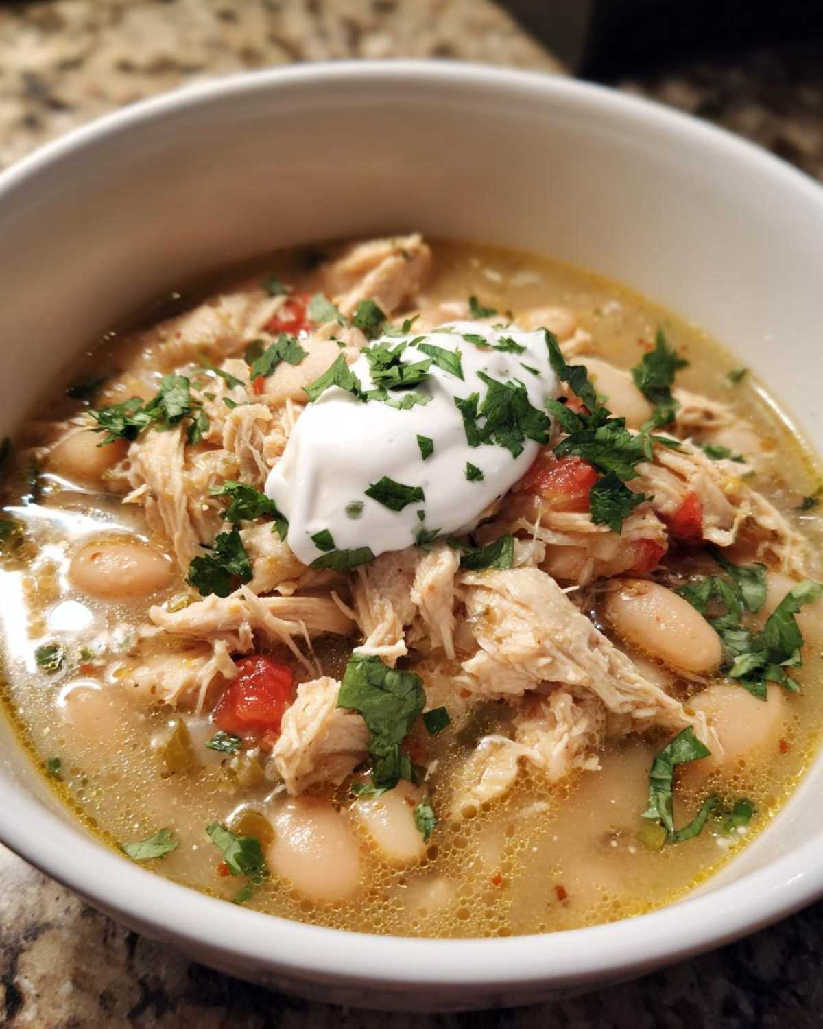Slow Cooker White Chicken Chili - detail 2