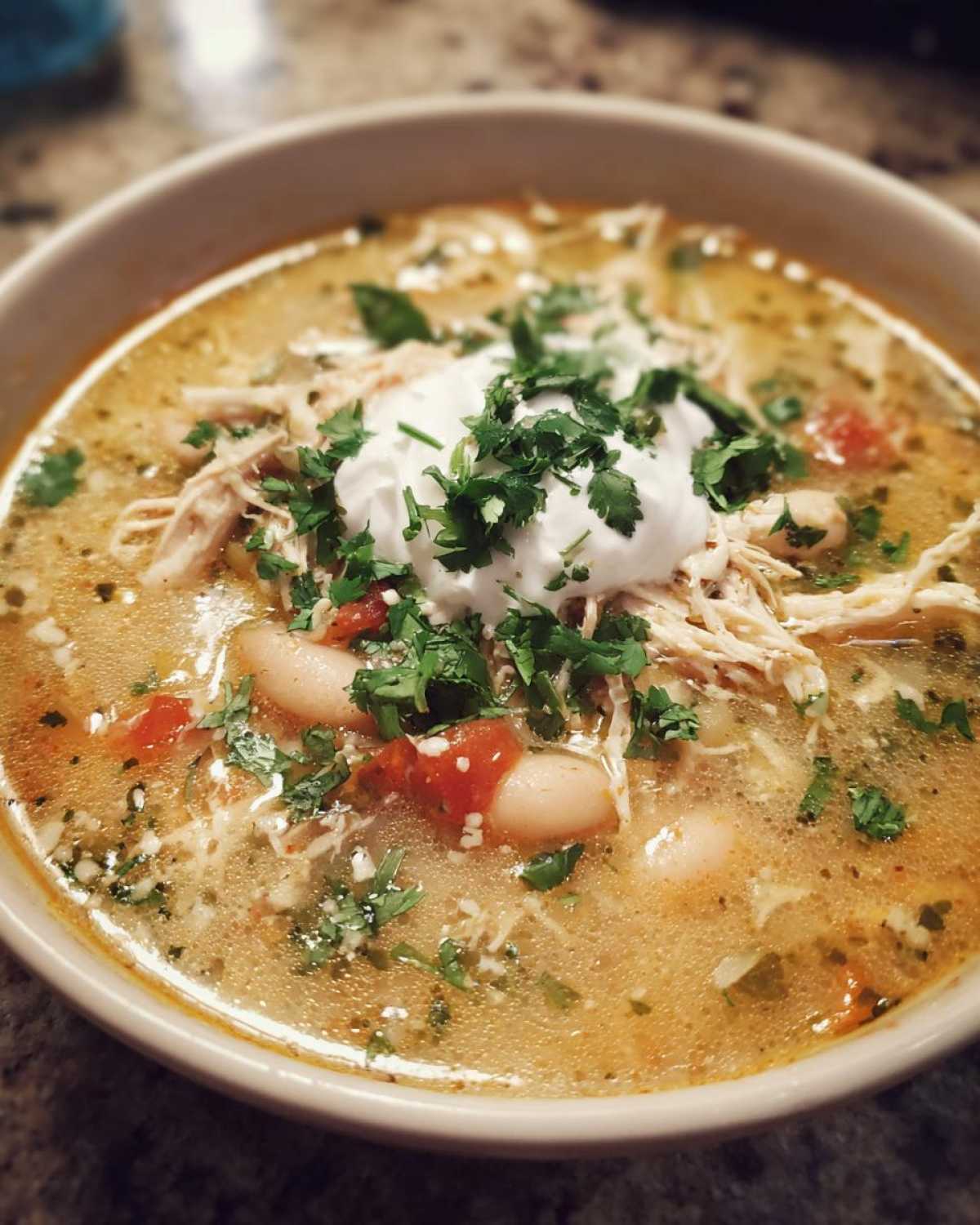 Slow Cooker White Chicken Chili - detail 3