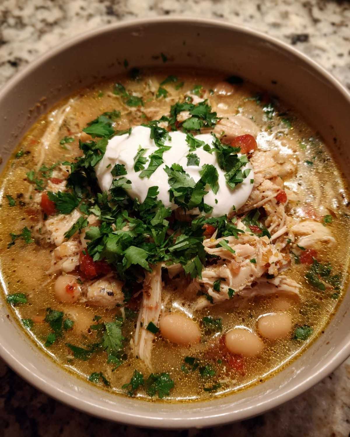 Slow Cooker White Chicken Chili - detail 4