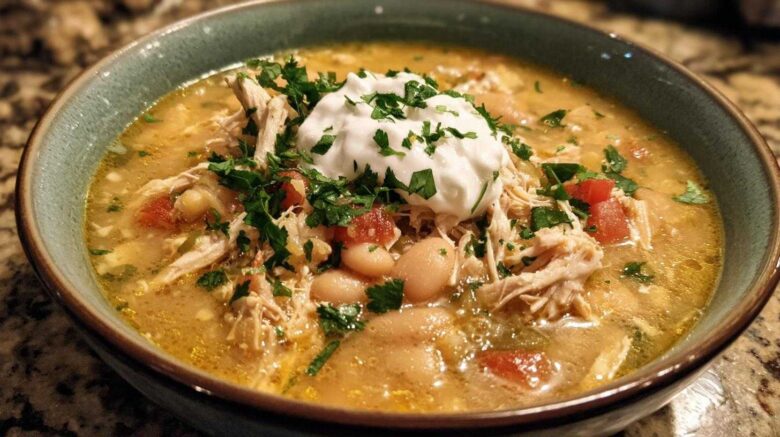 Slow Cooker White Chicken Chili