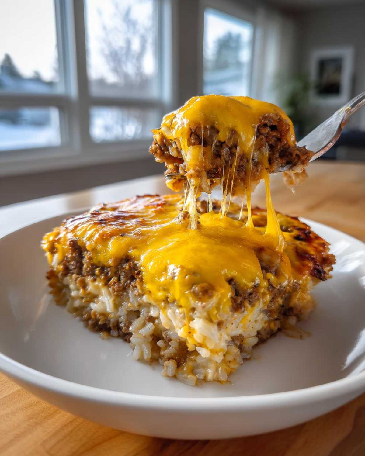 Cheesy Beef and Rice Casserole Comfort Dish - Other 2