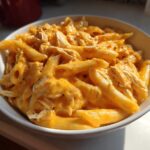 Cheesy Chicken Queso Pasta Creamy and Rich - Featured