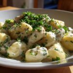 Creamy Chicken Gnocchi with Garlic Sauce - Featured