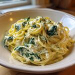 Creamy Lemon Ricotta Pasta with Spinach - Featured