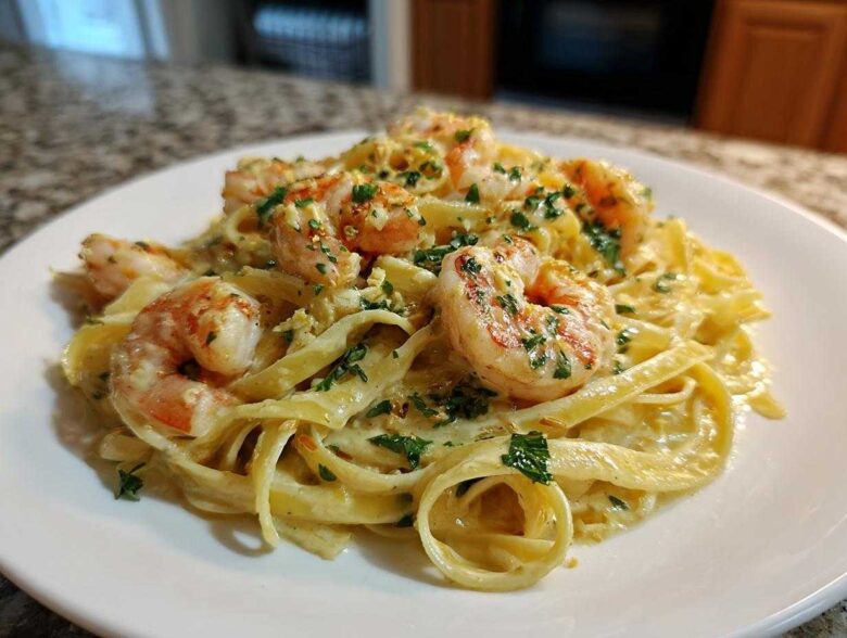 Creamy Lemon Shrimp Pasta Fresh Flavor - Featured