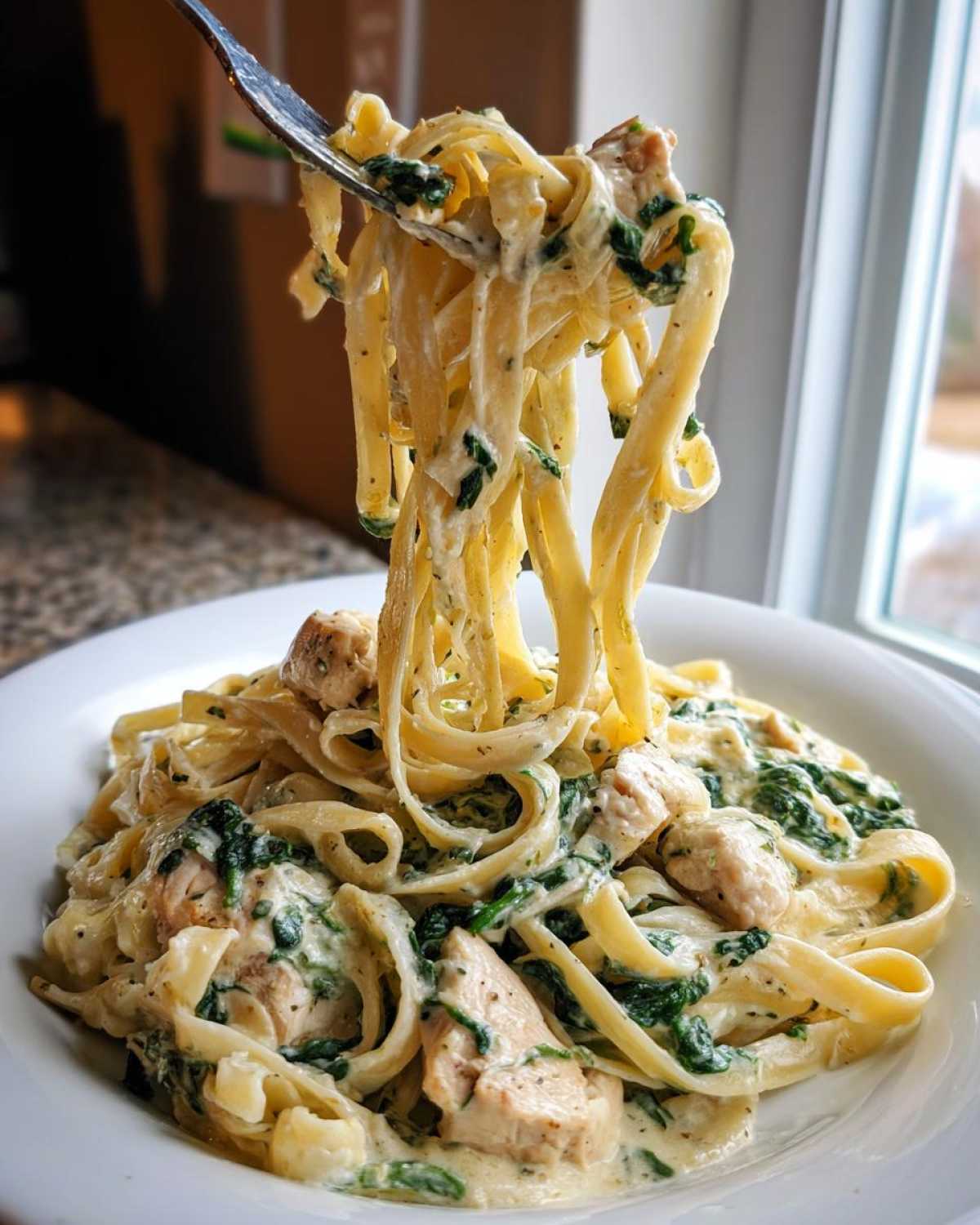 Creamy Spinach Chicken Pasta with Garlic - Other 1