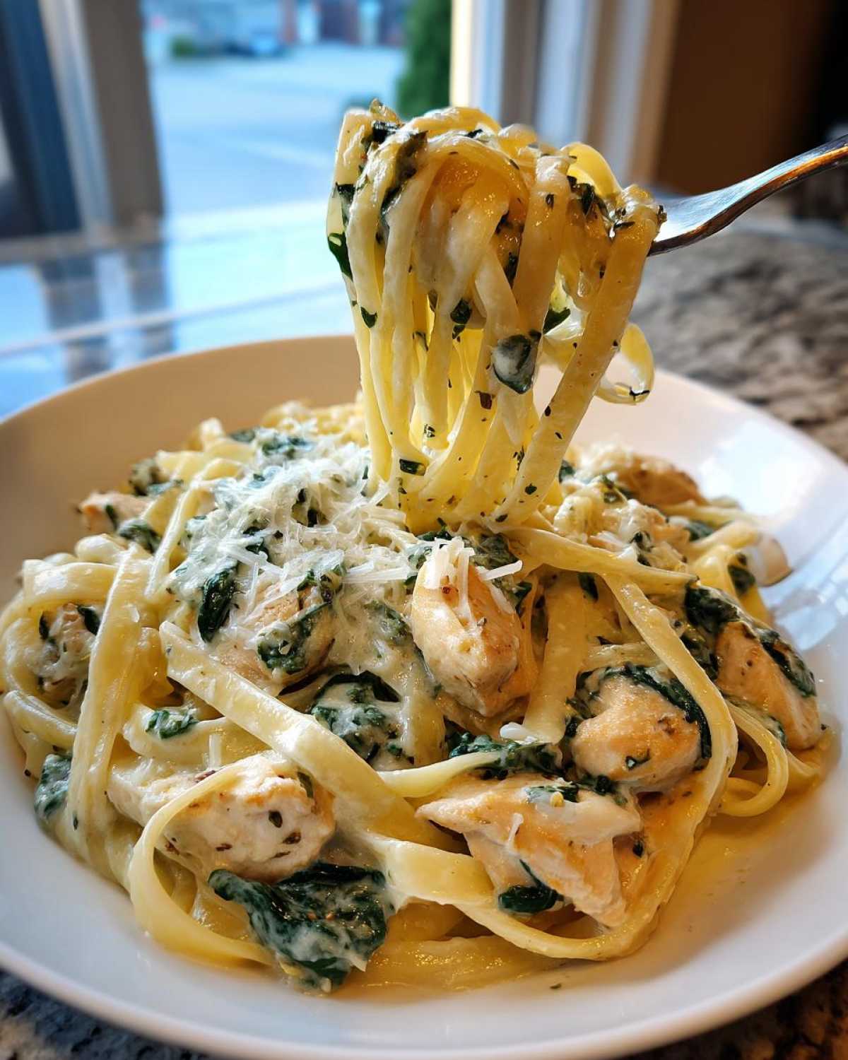 Creamy Spinach Chicken Pasta with Garlic - Other 2