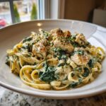 Creamy Spinach Pasta with Chicken Dinner - Tasty