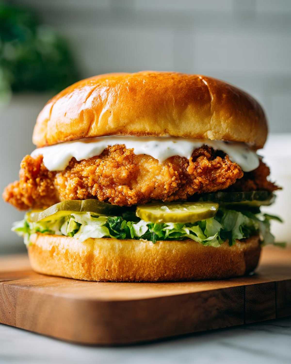 Crispy Chicken Burger with Garlic Mayo - Other 1