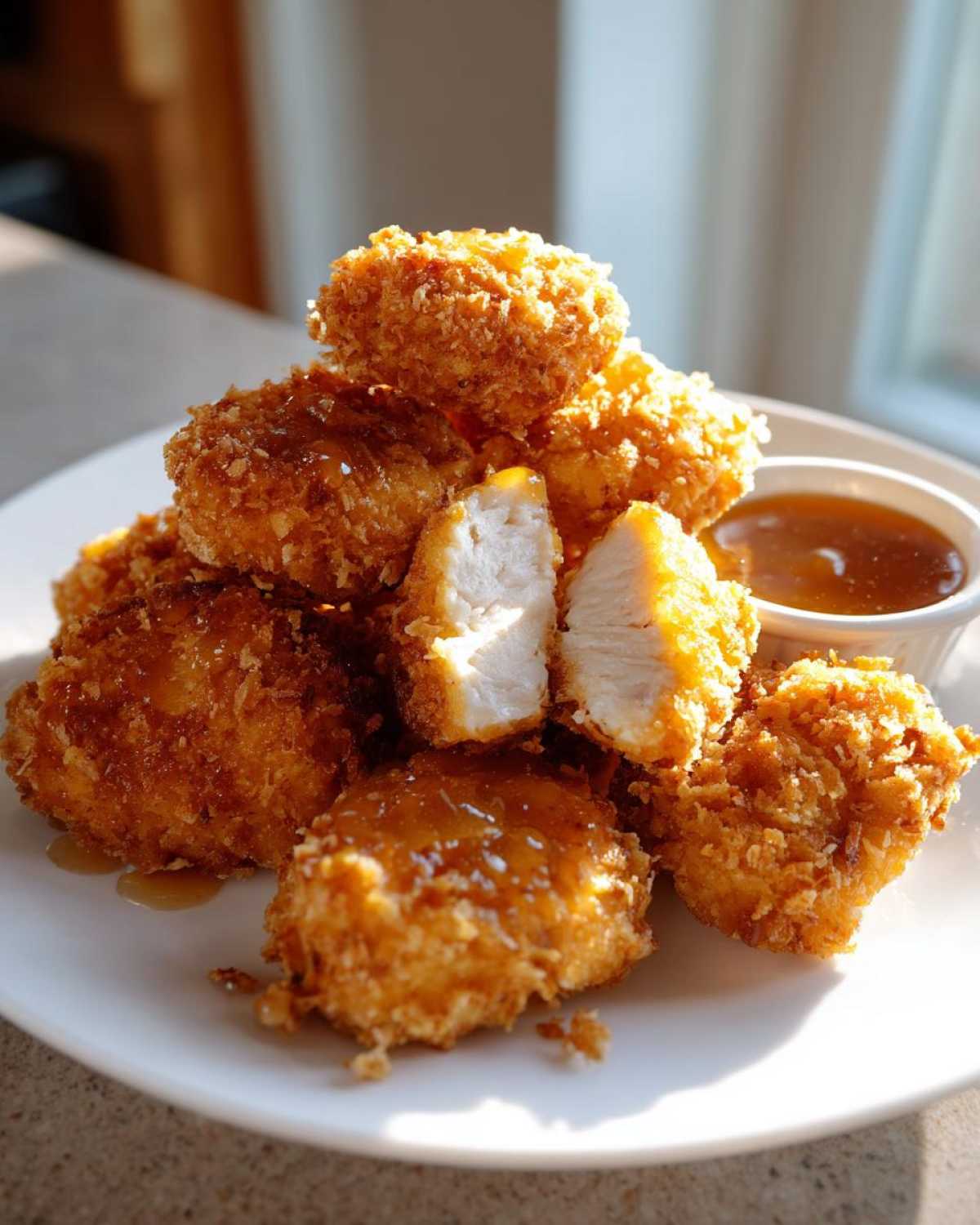 Crispy Chicken Nuggets with Honey Dip - Other 1