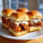 Crispy Chicken Sliders with Garlic Sauce - Tasty