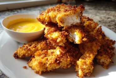 Crispy Chicken Tenders with Honey Mustard - Featured