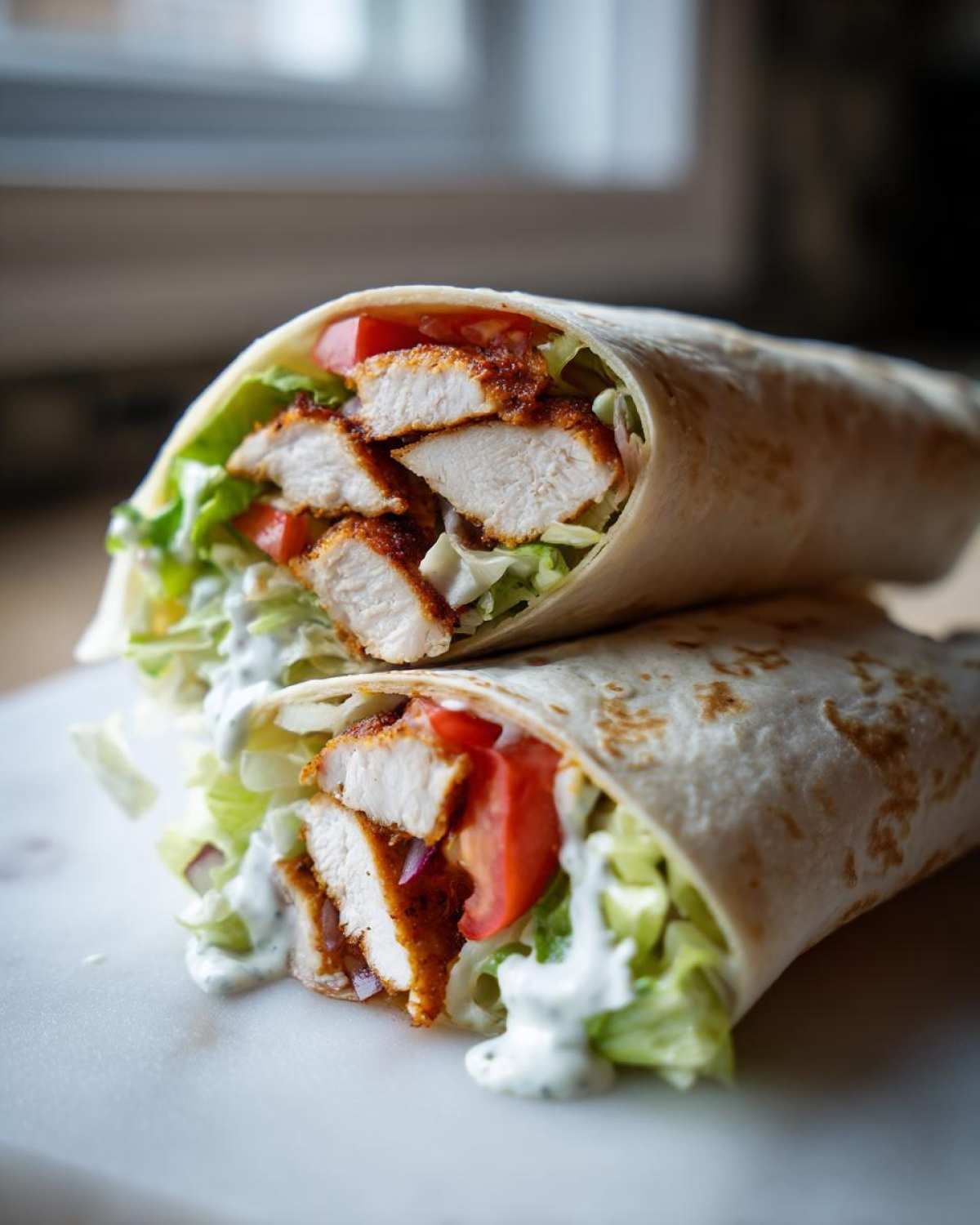 Crispy Chicken Wrap with Spicy Ranch Sauce - Other 2