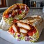 Crispy Chicken Wrap with Spicy Ranch Sauce - Tasty