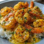 Garlic Butter Shrimp Bowl with Rice - Featured