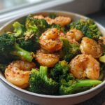 Garlic Butter Shrimp and Broccoli Skillet - Featured