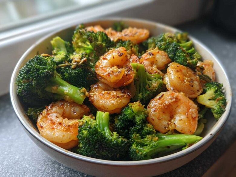 Garlic Butter Shrimp and Broccoli Skillet - Featured