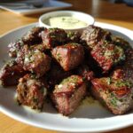 Garlic Butter Steak Bites with Garlic Sauce - Tasty