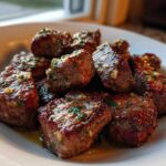 Garlic Butter Steak Bites with Juicy Center - Featured