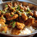 Honey Garlic Chicken Skillet with Rice - Featured
