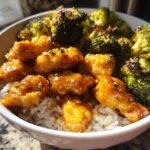 Honey Mustard Chicken Bowl with Rice - Featured