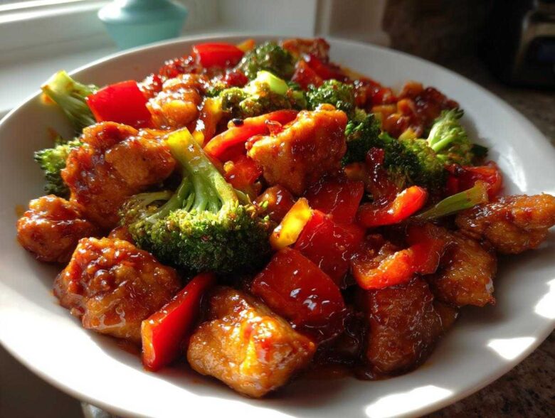 Honey Sriracha Chicken Skillet Sweet and Spicy - Featured