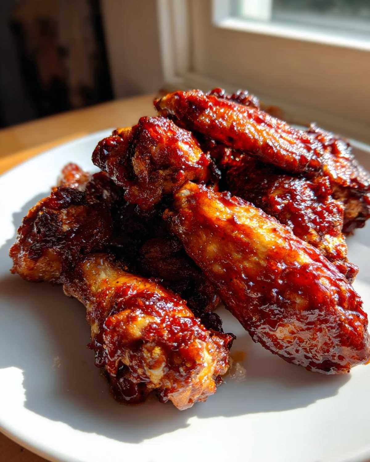 Sticky BBQ Chicken Wings Crispy Oven Style - Other 2