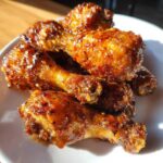 Sticky Honey Garlic Chicken Drumsticks Crispy - Tasty