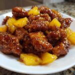 Sticky Pineapple Chicken with Sweet Glaze - Featured