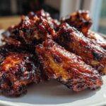 Sticky Teriyaki Chicken Wings Oven Baked - Featured